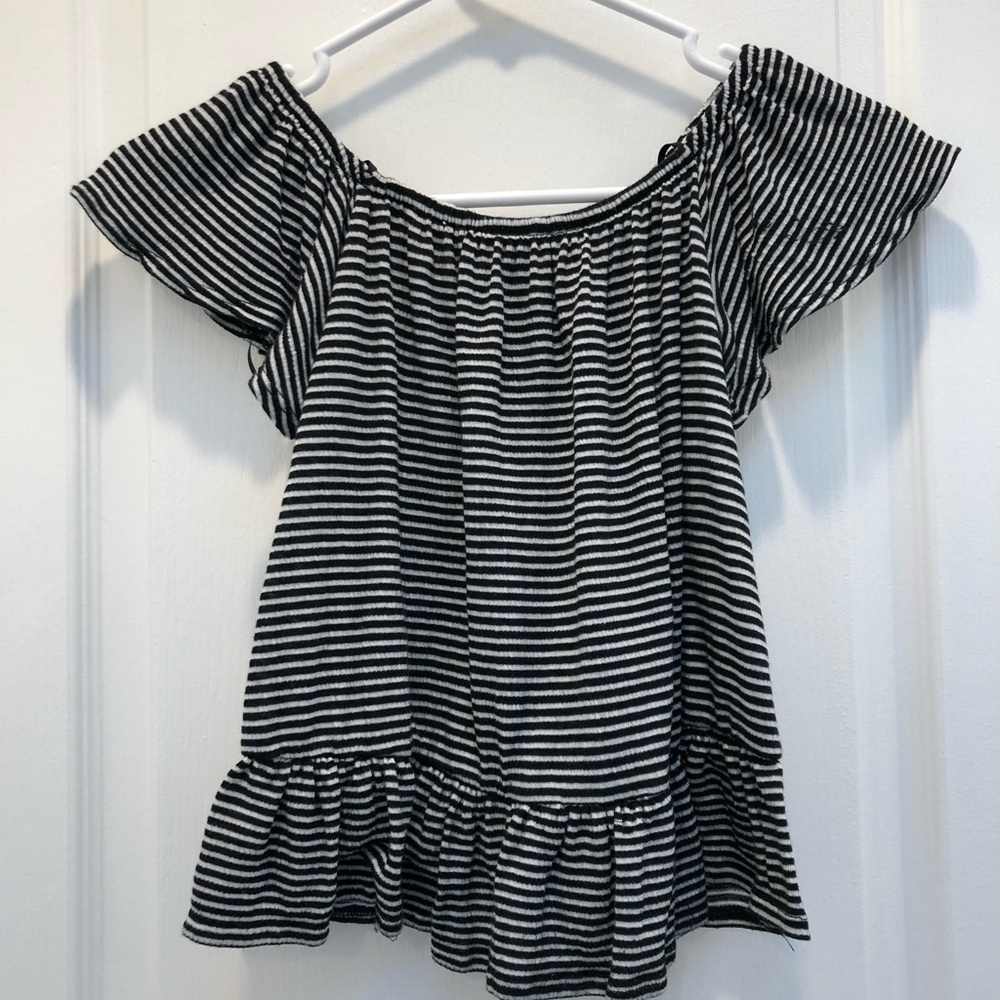 Striped Off the shoulder top